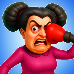 Crazy Aunty : Slap &amp; Punch